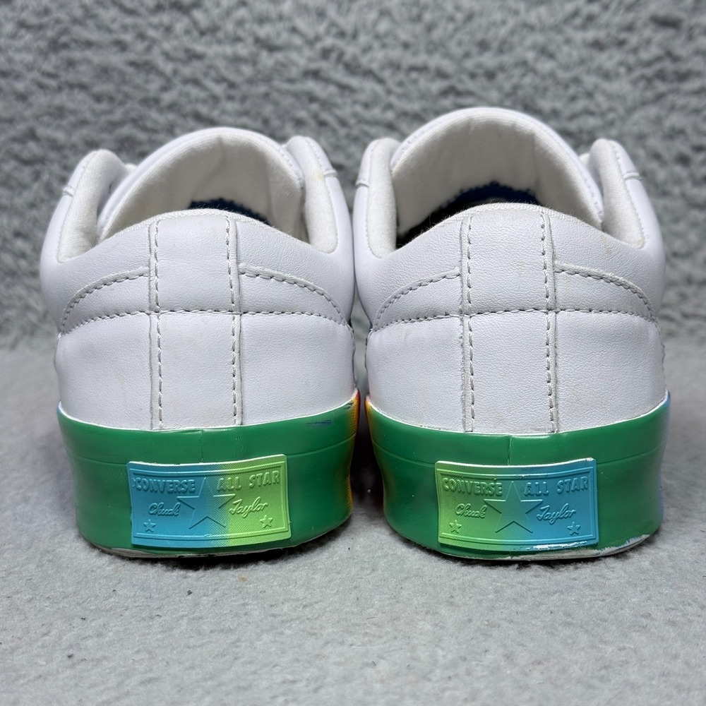 Converse Golf Le Fleur x One Star Ox Rainbow Womens Size 7.5 Sneaker Shoes White - Picture 4 of 9